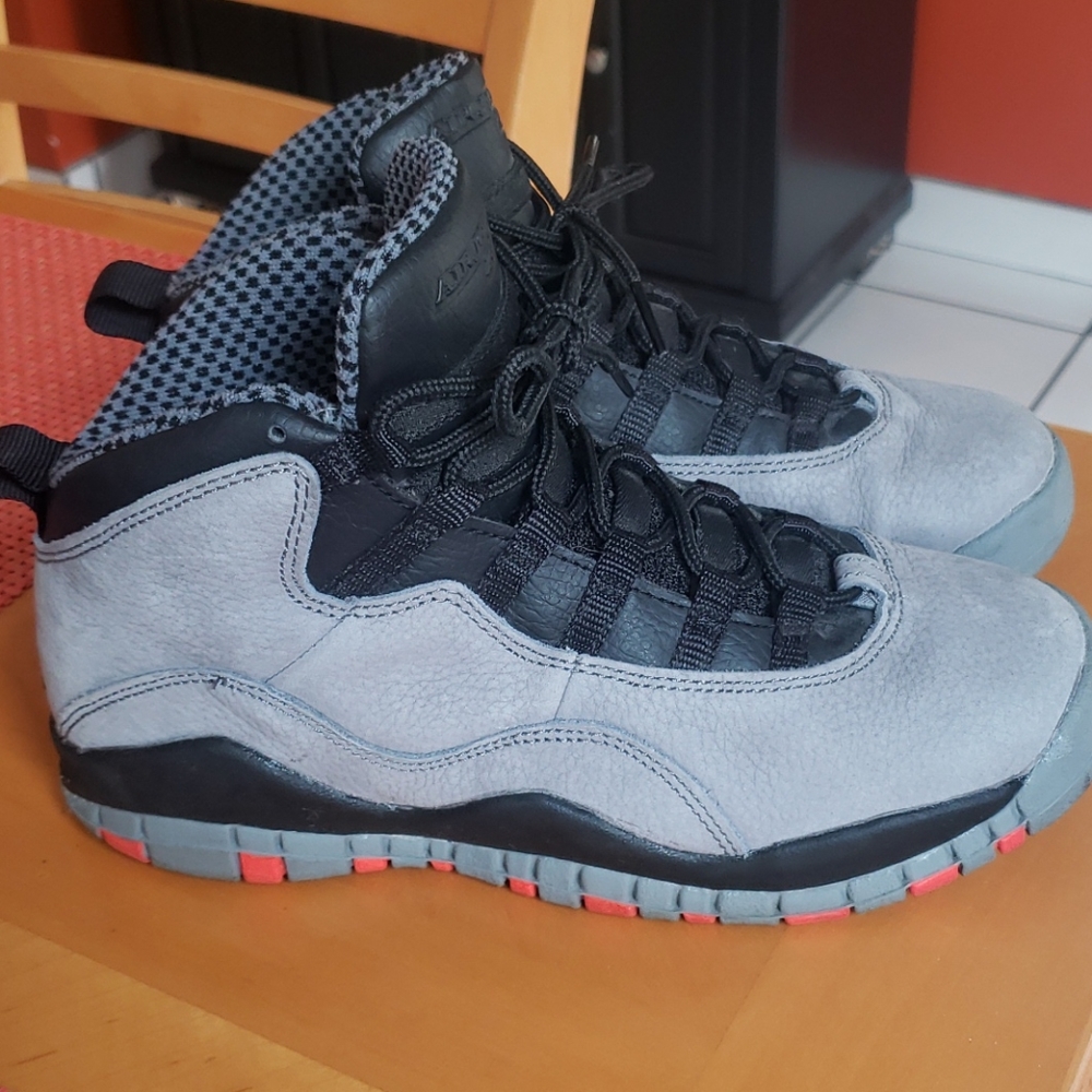COPY - Nike Air Jordan Retro 10 Cool Grey/Infrared